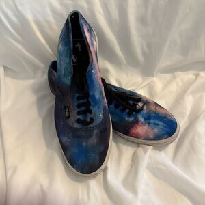 EUC Vans Lo Pro Cosmic Galaxy Lace Up Sneakers